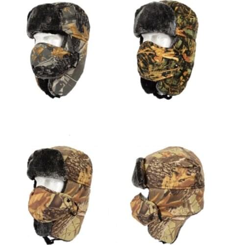 Winter Hunting Hat Bionic Camouflage Mountaineering Hat Outdoor Hunting Warm Hat Windproof Earmuff