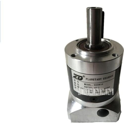 1:10 ratio 60ZDE10K Planetary Reducer Gearbox Applicate for Stepper Motor Servo Motor Micro Speed Gearbox 200W 6.15N.m. 300rpm