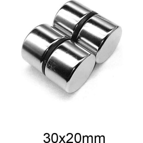 1/2/3/5pcs 30x20 mm Strong Cylinder Rare Earth Magnet 30mmX20mm Round Neodymium Magnets 30x20mm Big Magnet Disc 30*20 mm N35