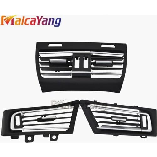 1pc Car Air Condition Outlet Grille Cover high quality With chrome black interior decor For BMW F02 F01 7 Series 730 2008-2015