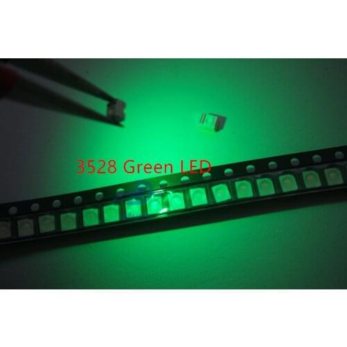 100pcs Super Bright 3528 1210 SMD LED Red/Green/Blue/Yellow/White 20pcs Each LED Diode 3.5*2.8*1.9 mm 3528 R/G/B/W/Y