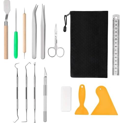 15PCS Craft Vinyl Weeding Tool Set Multifunctional Craft Vinyl Tool Kit For Bonding Vinyl Paper Crafts Sewing Lettering