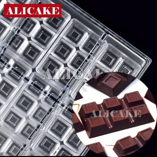 16 Cavity Polycarbonate Chocolate Mold Cake Tools Mold For Chocolates Molds Shape Chocolate Bar