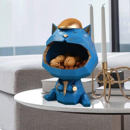 3DDecorations Cat Statue Sculpture Home Decoration Accessories Fashion Storage Box Home Decor Ornament Wedding Party Figurine