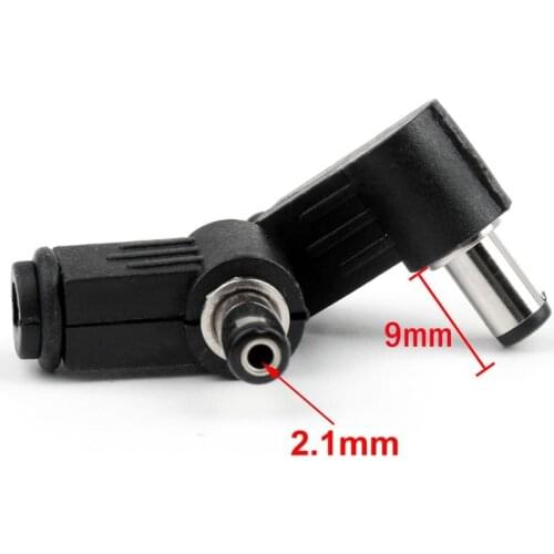 Areyourshop 20 Pcs 5.5X2.1mmX9mm Andgled DC Power Socket Solder