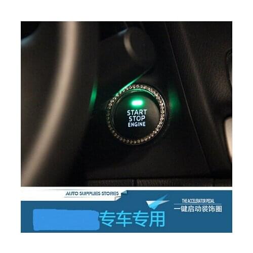 Car-styling Start Stop Button Ignition Key Ring For Suzuki SX4 SWIFT Alto Liane Grand Vitara jimny S-cross Splash Kizashi