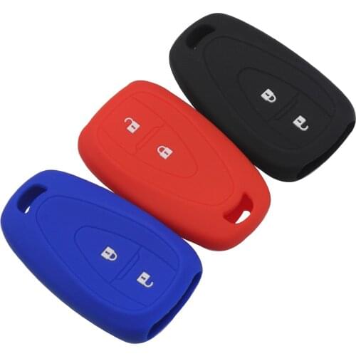 Kutery 10PCS Silicone Remote Car Key Cover Case 2BTN For Chevrolet Cruze Trax Malibu XL Spark Verano Volt Limited Protection