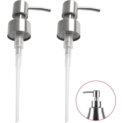 2PCS Liquid Soap Dispenser Soap Dispenser Pump Replacement Home Office Press Stainless Steel Modern Universal Tools