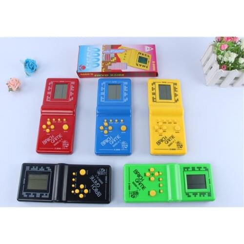 Tetris game electronic toy black and white handheld game consoles educational toys