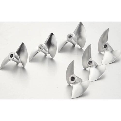 FATJAY RC boat metal bronze 2-blade propeller 4.76mm diameter pitch 1.9" 7075 all aluminum alloy CNC machining