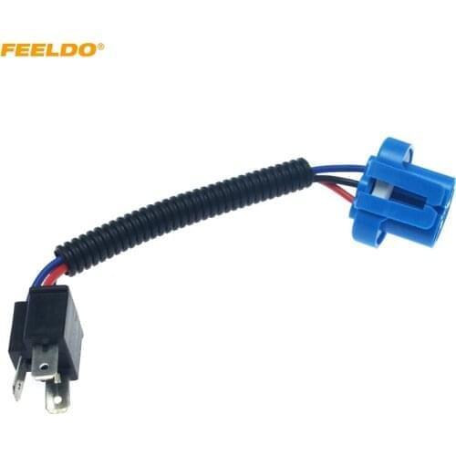 FEELDO Auto LED HID Bulb Lamp Socket Wire Adapter H14-11 To 9007-21 Headlight Wiring Cable Connector Plug