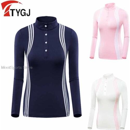 Spring Women T-Shirt Long Sleeve Golf Shirt Ladies Autumn Sportswear Breathable Sports Leisure T-Shirt Slim Polo Tops S-XXL