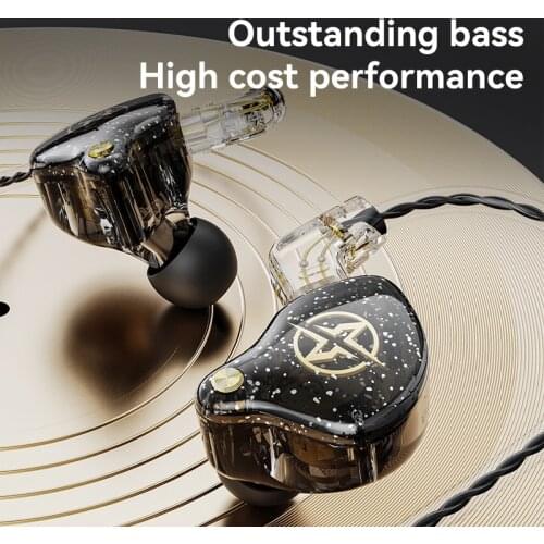 3.5mm HiFi Earphone Noise Cancelling Monitor Headset Bass Stereo Music Earbuds Detachable Wired Headphones For Xiaomi Huawei