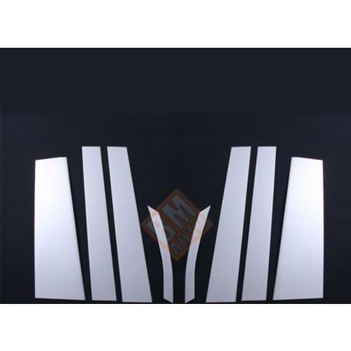 JY 8PCS SUS304 Stainless Steel Window Pillar Garnish Molding Cover Trim Car Styling Accessories For Toyota Voxy/Noah 2014-2017