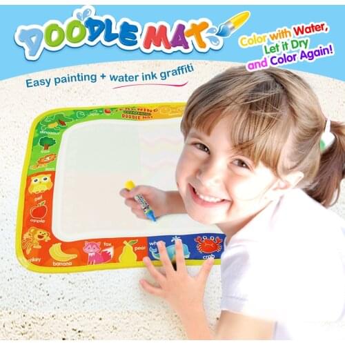 29*30cm Water Drawing Mat With Doodle Painting Pen Early Educational Toys for Children Kids Magic Drawing Board