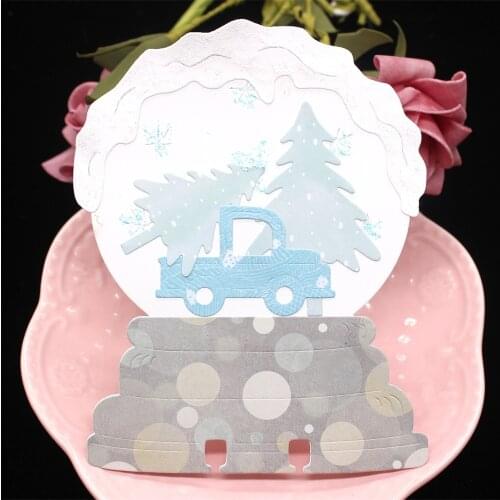 YPP CRAFT Snowglobe Memorydex Metal Cutting Dies Stencils for DIY Scrapbooking Decorative Embossing DIY Paper Cards