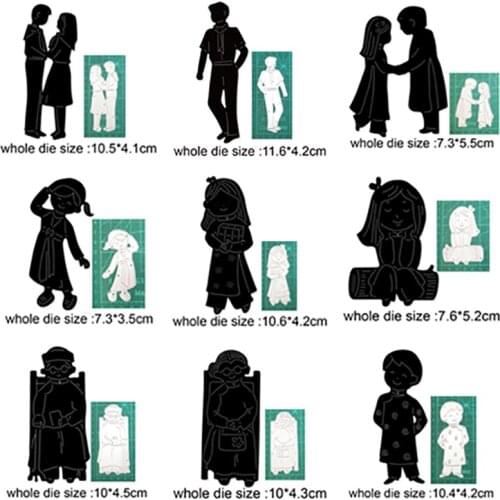 Metal Cutting Dies Cut Mold Couple Man Woman Christmas Decoration Scrapbook Paper Craft Knife Mould Blade Punch Stencils dies