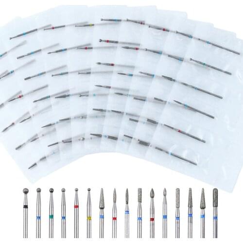 6PCS Nail Drill Bits Set Diamond Sand Nail Files Drill Cuticle Polishing Bit Nail Grinding Head Electric Manicure Set for R