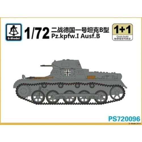 S-ModeI PS720096 1:72 scale WWII German I Tank Type B Pz.Kpfw.I Ausf.B MODEL KIT