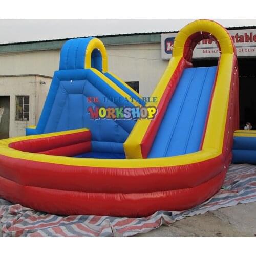 Inflatable Water Slide Pool Jumping Bouncer Castle with swimming pool