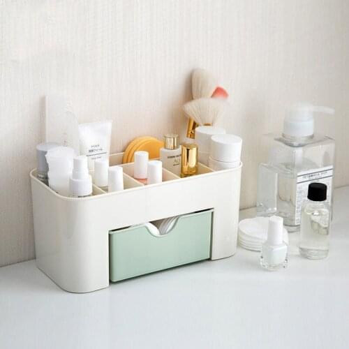 Desktop Cosmetics Storage Box with Drawer Bathroom Lipstick Box Home Multi-Function Makeup Case
