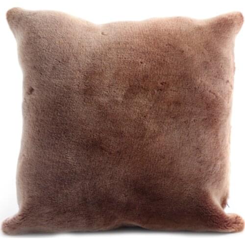 Genuine lamb fur, comfortable and soft square pillow hotel home living room bedroom sofa decorative ornament pillow