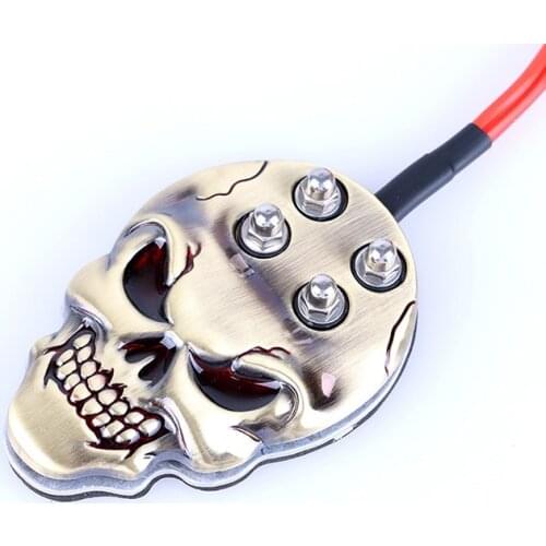 Skull Tattoo Foot Switch Pedal Controller Stainless Steel For Embroidered Tool Tatoo Machine Power Supply Gen Tattoos Supplies