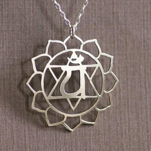 10pcs 4th Chakra,known as the Heart Chakra Anahata necklace,pendant stands for love, balance, and compassion