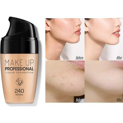 Professional Cover Liquid Concealer Makeup Even Skintone Face Corrector Waterproof Falwless Base Make Up 30ml BB Cream