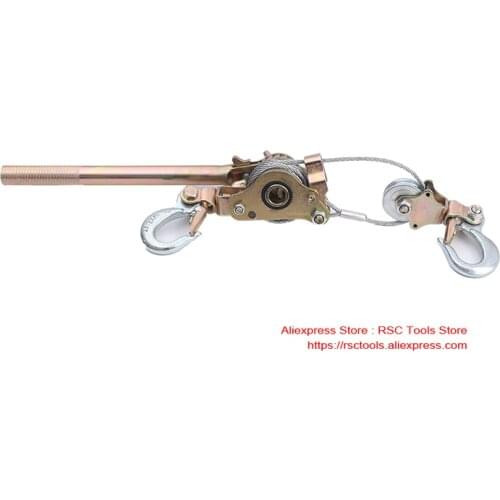 1T Japanese Style Ratchet Cable Puller Hand Steel Wire Rope Puller Ratchet Pulling Wire Grip
