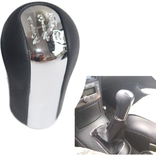5 Speed Manual Shift Knob Gear Shifter Stick Nob Leather Head for Toyota Corolla /RAV4 /Verso /Avensis /Yaris/Vitz