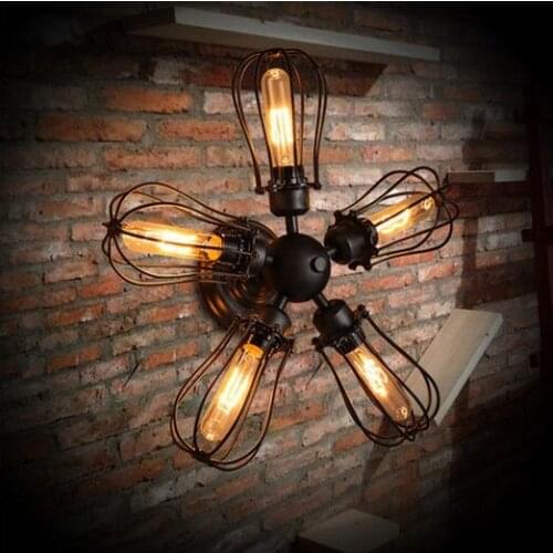 Nordic Loft Style Vintage Wall Light Fixtures Industrial Wind Edison Wall Sconce For Bedside Wall Lamp Home Lighting Lamparas