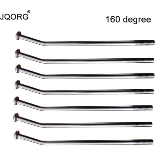 JQORG 8G Angle 160 degree Bend Motorcycle Spokes Diameter 4.0mm Stainless Steel Material Length In 60-310mm Customize Spokes