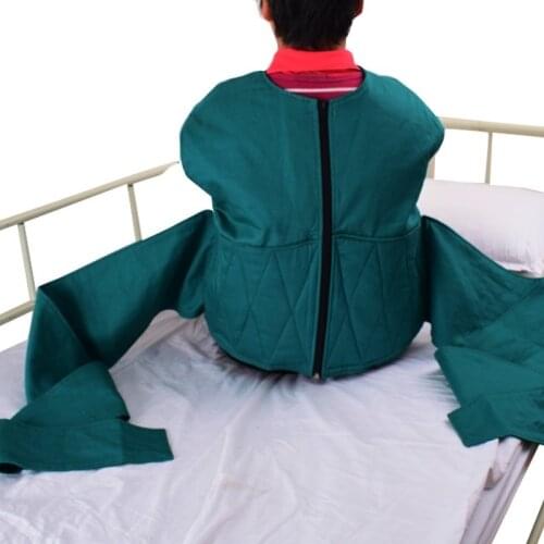 Anti-falling Bed Chair Restraint Vest Elderly Cotton Wheelchair Seat Belt Restraint Clothes Band Clothing for Dementia Patients