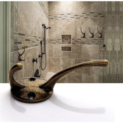 Vintage Wall Door Metal Antique Hooks Hanger Bathroom Kitchen Home Hanging Wall Hook Hanger For Key Clothes Coat Hat Bags Towel