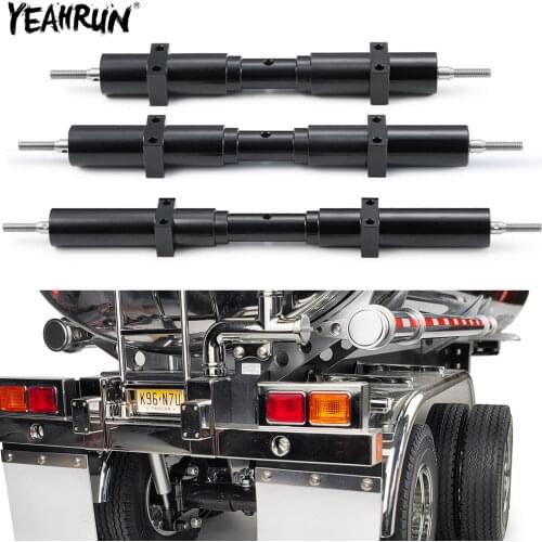 YEAHRUN Metal 133.5/155/182mm Unpowered Rear Axle For 1/14 Tamiya Trailer Tractor Truck RC Car DIY Upgrade Parts