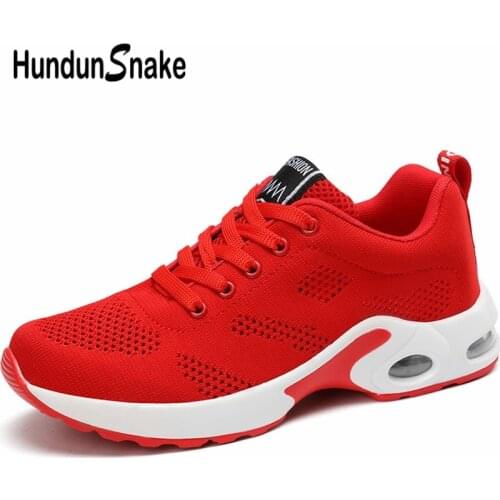 Hundunsnake Mesh Running Shoes For Women Sport Shoes Sports Womens Sneakers Red Air Shoe Summer Footwear Training Trainer B-063