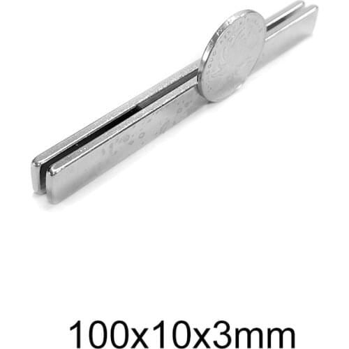 1~52PCS 100x10x3 Strong Magnetic Magnets Length 100mm Permanent Neodymium Magnet 100x10x3mm Longer Sheet Magnet Strong 100*10*3