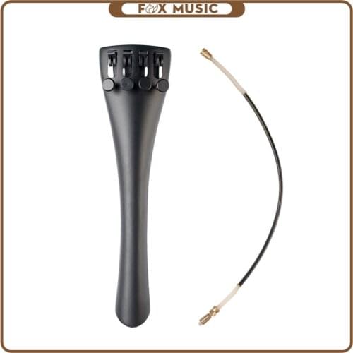 3/4 Cello Tailpiece With Tailgut Tailcord 4 Fine Tuners Aluminum Alloy Durable Strong Cello Accessories