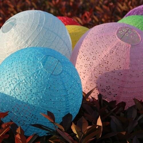 8inch 20cm Chinese Blossom Hollow Hanging Paper Lantern bithday party Wedding Festival Halloween For Home Outdoor Decoration
