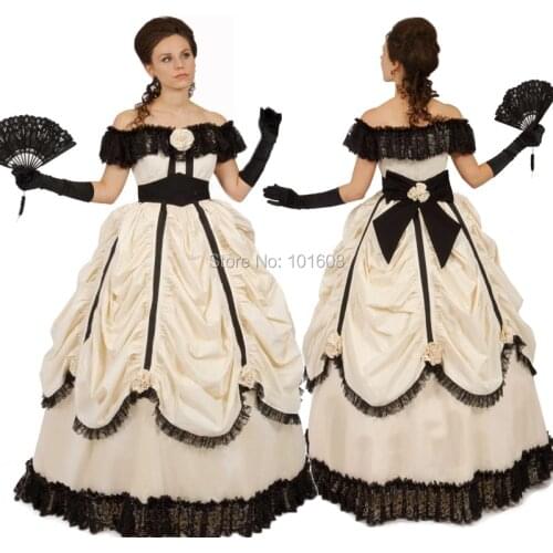 Tailored!Luxs 19 century`Retro Victorian dresses Civil War dress Cosplay Vintage Costumes Renaissance Revolutionary dress HL-141