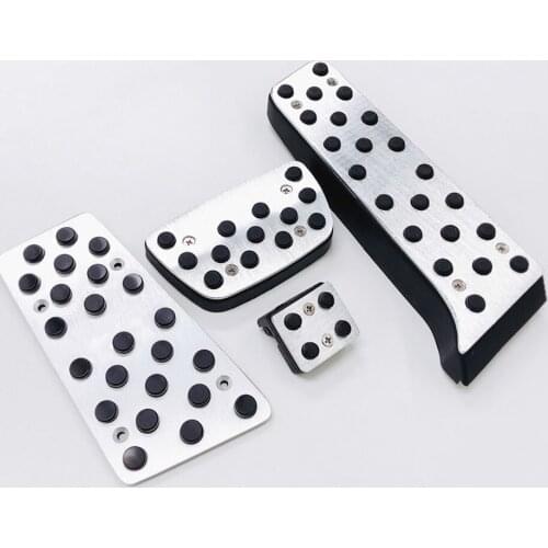 Car Accessories For TOYOTA REIZ 2008-2016 AT Aluminium Accelerator gas Brake Footrest Pedals pads Stickers Styling Plates Pad