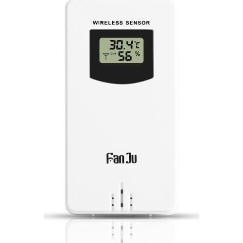Temperature And Humidity Wireless Sensor Outdoor Temperature And Humidity Measurement Digital Display Weather Clock Accessories
