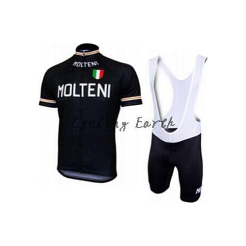 Breathable! Molteni 2015 short sleeve cycling jersey bib shorts set bike bicycle clothes jersey pants,gel pad,Quick-dry