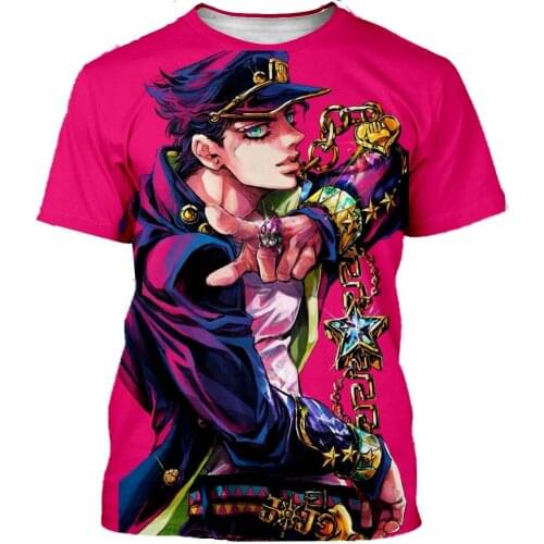New Classical JoJo Bizarre Adven T Shirt Men Women 3D Printed Fashion Tshirt Hip Hop Streetwear Casual Summer Tops
