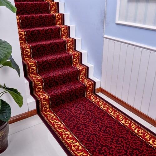 Classical European Stair Carpet Non-Slip Corridor Rug Long Hotel Aisle Carpet Bedroom Mat Carpet Hallway Floor Mat Area Rugs