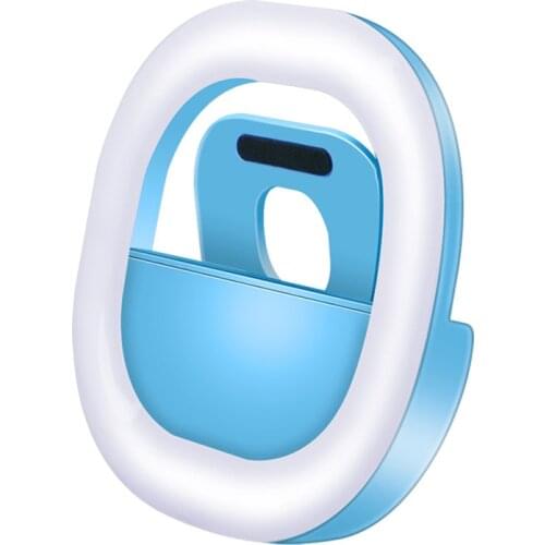 28 LEDs Selfie Ring Light, 3 Light Modes, Rechargeable, Clip on Phone Camera LED Light, Adjustable Brightness Selfie Light