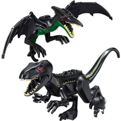 YG77052 YG77053 Dinosaur Building Blocks Flying Wing Velociraptor Tyrannosaurus Assembled Building Blocks