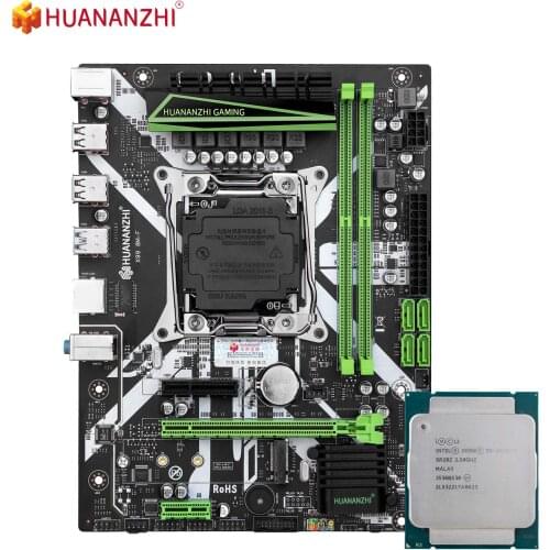 HUANANZHI X99 8M F Motherboard with Intel XEON E5 2678 V3 Combo Kit Set Support DDR4 RECC NON-ECC Memory NVME USB