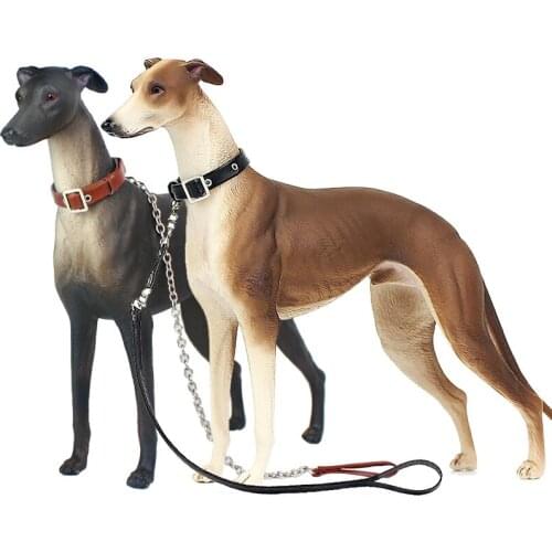 Resin Animal Model Greyhound Model Simulation Dog Solid Animal Toy Childrens Birthday Gift Sand Table Display